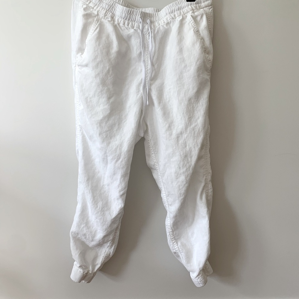 J. Crew Women’s Linen Blend Jogger in White, 4P